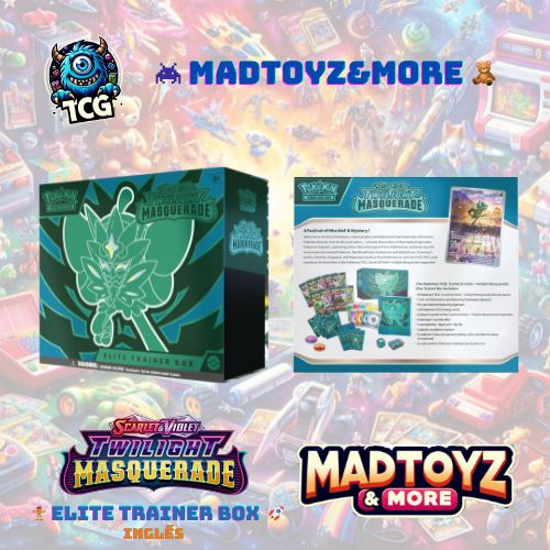 TCG POKÉMON: Scarlet and Violet Twilight Masquerade Elite Trainer Box (inglés)