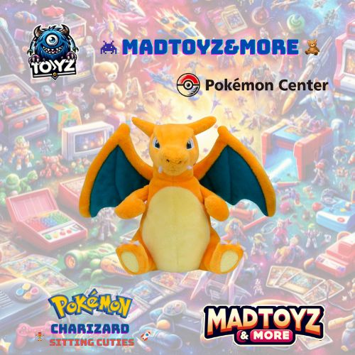 TOYZ: Charizard Sitting Cuties Plush - Pokémon Center 7 In.