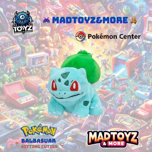 TOYZ: Bulbasaur Sitting Cuties Plush - Pokémon Center 5 ½ In.