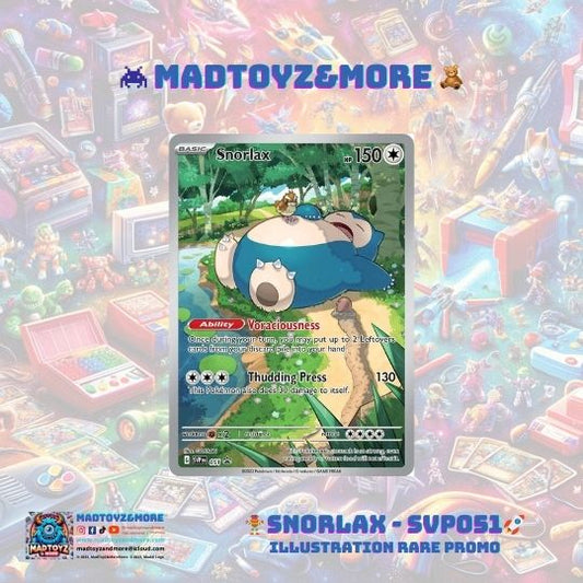 TCG Pokémon: Snorlax - SVP051 - Illustration Rare Promo Scarlet&Violet -151- carta individual (inglés)