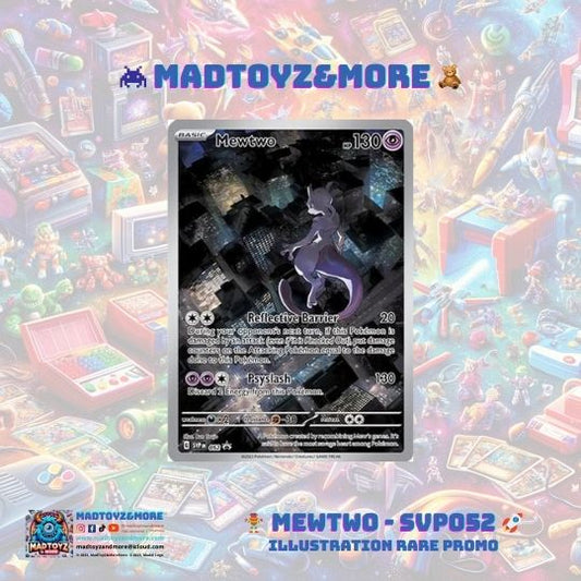 TCG Pokémon: Mewtwo - SVP052 - Illustration Rare Promo Scarlet&Violet -151- carta individual (inglés)