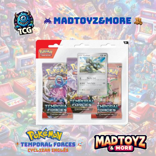 TCG Pokémon: SV5 Temporal Forces 3Pk Blister - Cyclizar