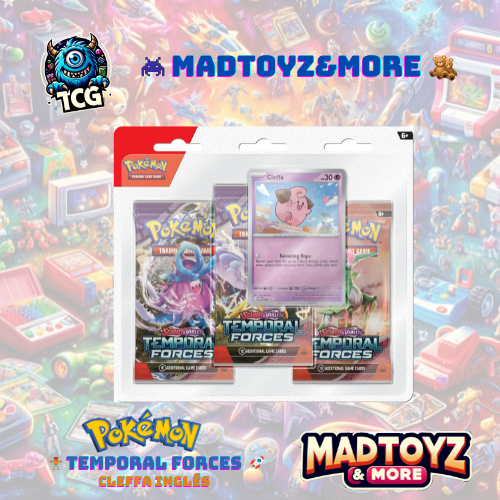 TCG Pokémon: SV5 Temporal Forces 3Pk Blister - Cleffa