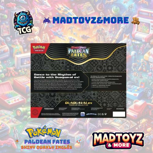 TCG Pokémon: Scarlet and Violet: PALDEAN Fates: POKEMON EX Premium Collection - Shiny Quaxly